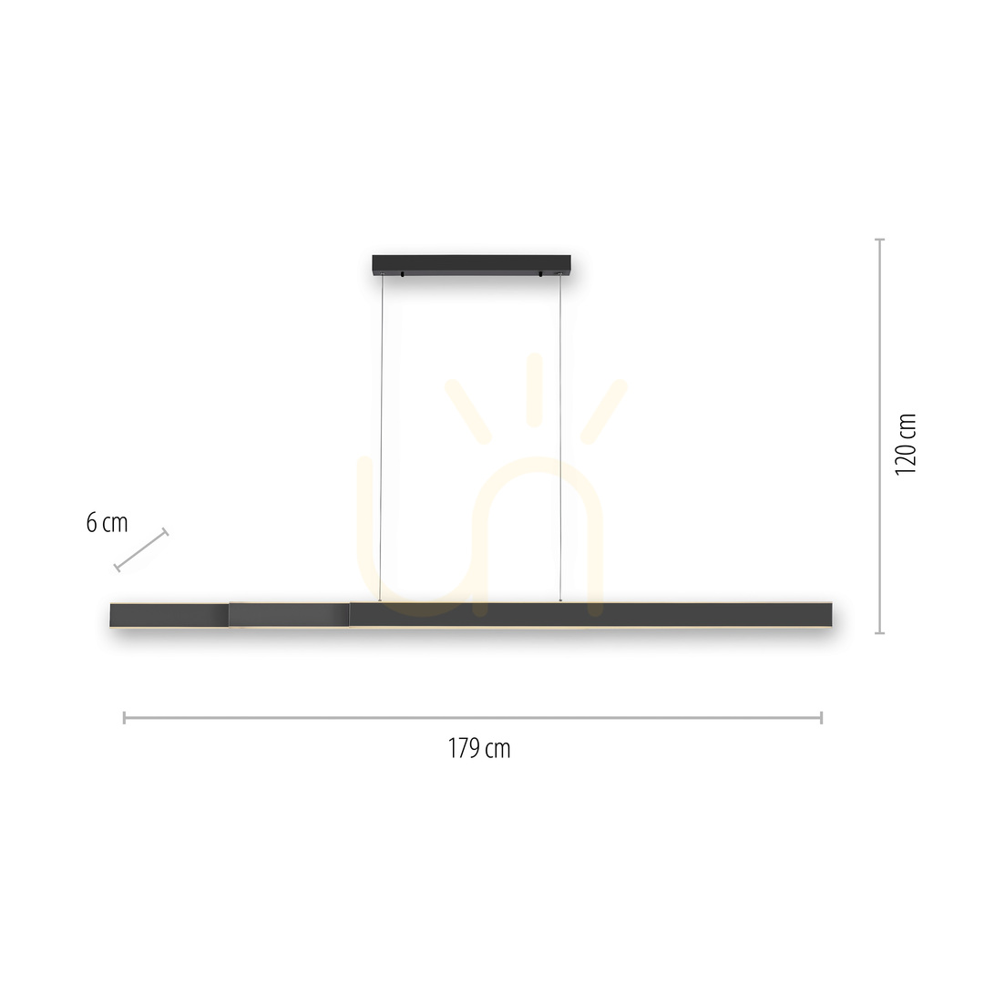 Obejrzyj Lampa Wisząca PURE-LUME 2738-13 Antracyt 1xLED Lampa Wisząca PURE-LUME 2738-13 Antracyt 1xLED