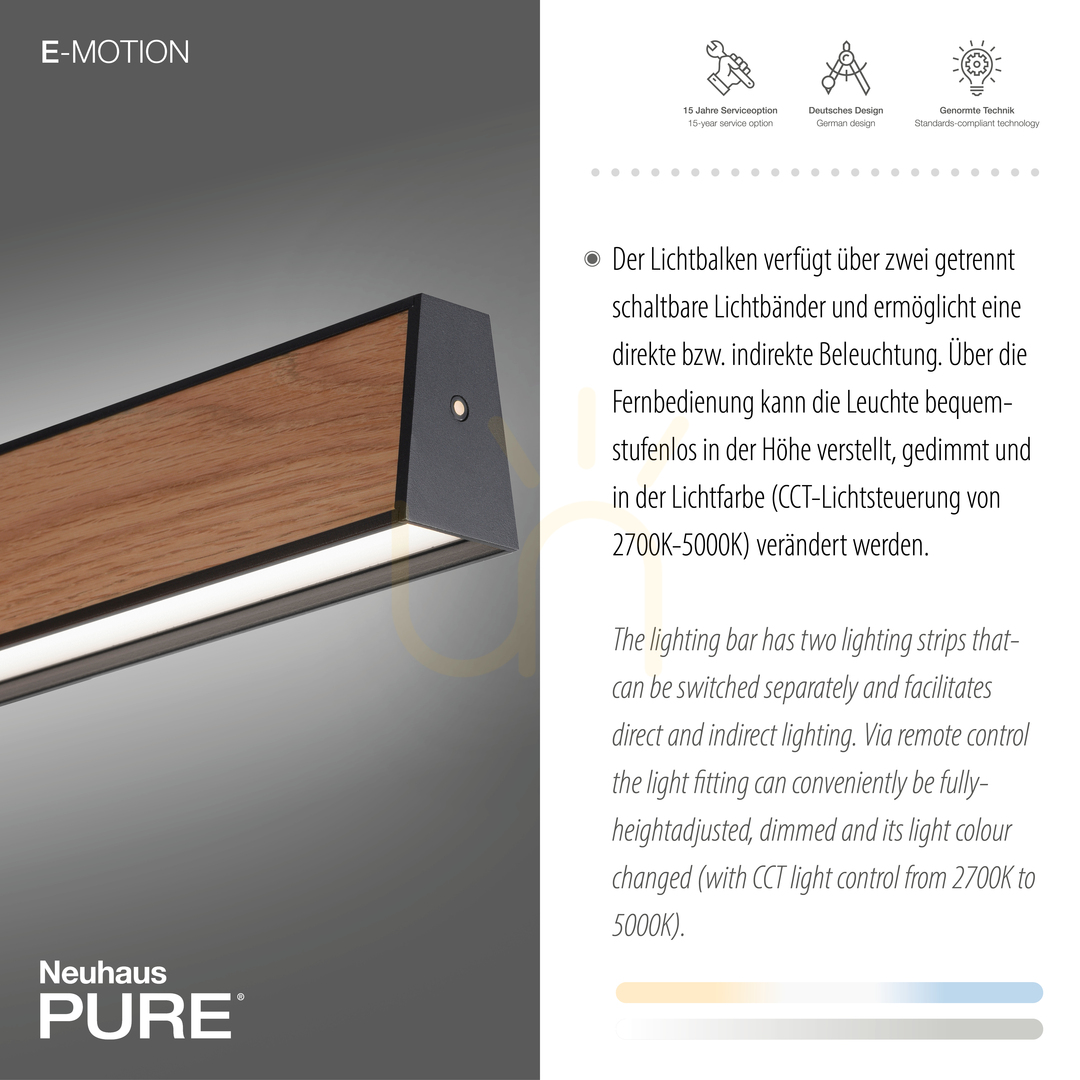 Wyświetl Lampa Wisząca PURE E-MOTION 2570-79 Czarny 2xLED Lampa Wisząca PURE E-MOTION 2570-79 Czarny 2xLED