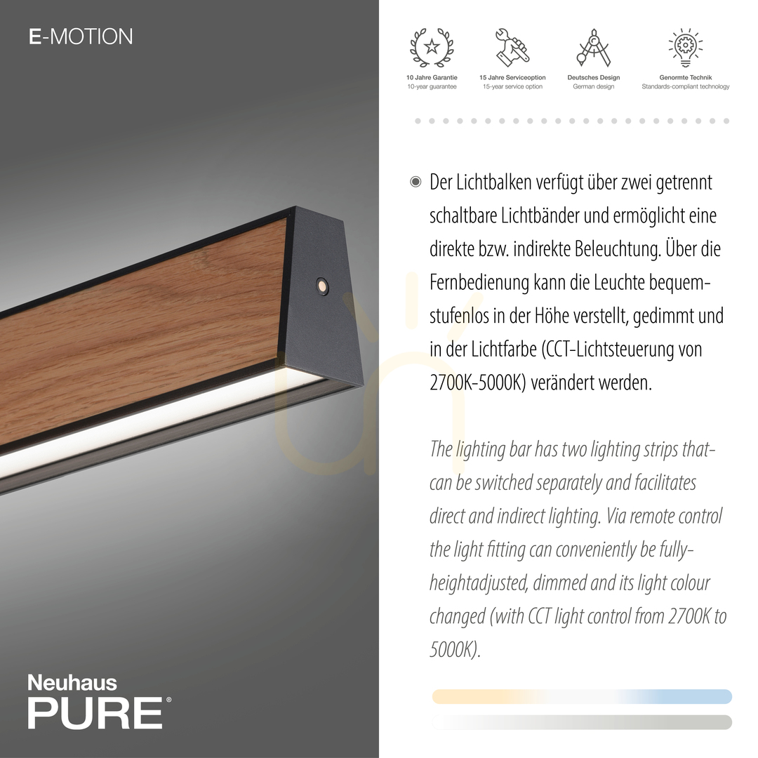 Pokaż Lampa Wisząca PURE E-MOTION 2570-79 Czarny 2xLED Lampa Wisząca PURE E-MOTION 2570-79 Czarny 2xLED