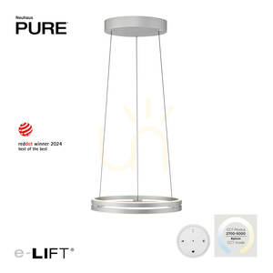 Lampa Wisząca PURE E-LOOP 2550-95 Srebrny 2xLED small 1