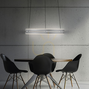 Lampa Wisząca PURE E-LOOP 2550-95 Srebrny 2xLED small 14