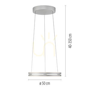 Lampa Wisząca PURE E-LOOP 2550-95 Srebrny 2xLED small 7