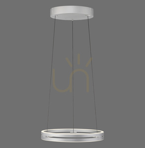 Lampa Wisząca PURE E-LOOP 2550-95 Srebrny 2xLED small 0
