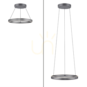 Lampa Wisząca PURE E-LOOP 2551-15 Szary 2xLED 13 Lampa Wisząca PURE E-LOOP 2551-15 Szary 2xLED small 13