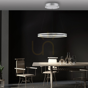 Lampa Wisząca PUREE-LOOP 2551-95 Srebrny 2xLED small 2
