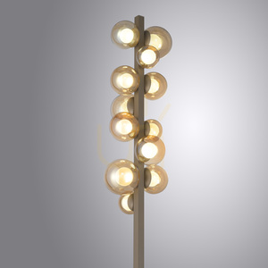 Lampa podłogowa Paul Neuhaus PURE Popup 557-97, brązowa, szkło bursztynowe, LED CCT small 9