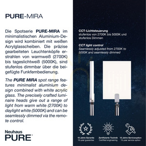 Plafon PURE-MIRA 6354-18 Czarny 2xLED small 3