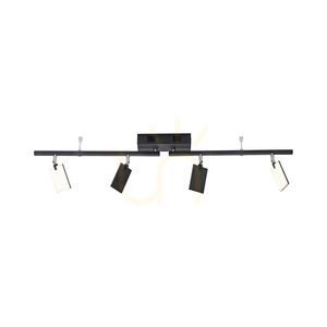 Plafon PURE-MIRA 6356-18 Czarny 4xLED small 6