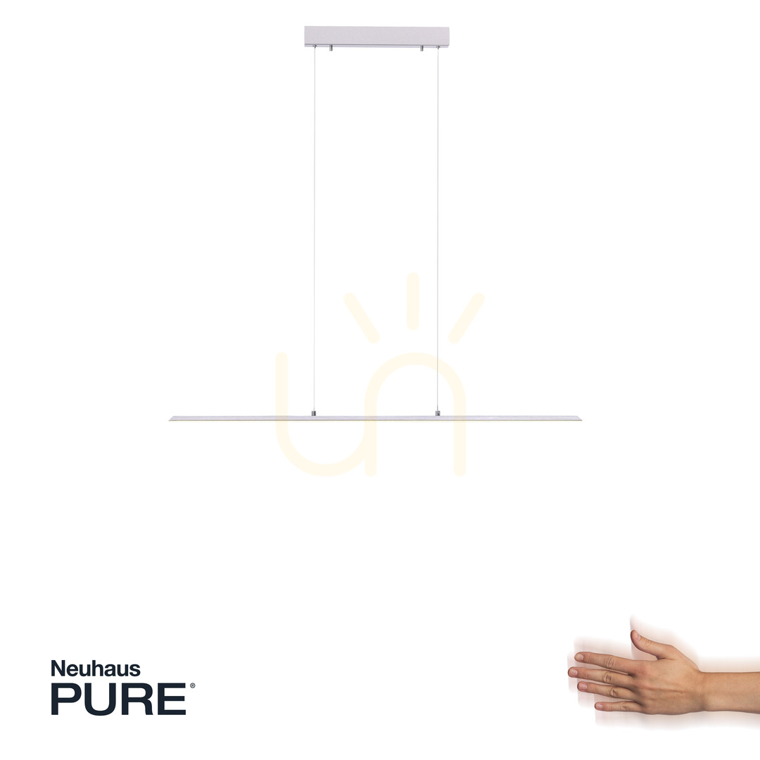 Zobacz Lampa Wisząca PURE-LITE 8375-55 Srebrny 1xLED Lampa Wisząca PURE-LITE 8375-55 Srebrny 1xLED