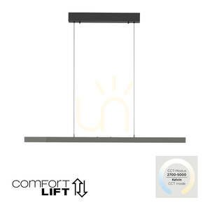 Lampa Wisząca ADRIANA COMFORT LIFT 2598-13 Antracyt 1xLED small 1