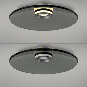 Plafon PURE MOON 6095-15 Szary 2xLED small 7