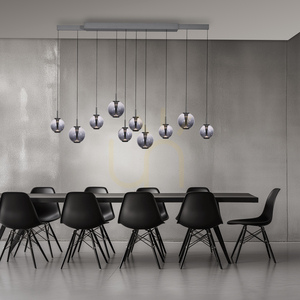 Lampa Wisząca PURE E-INFINITY 2221-15 Szary 10xLED small 3