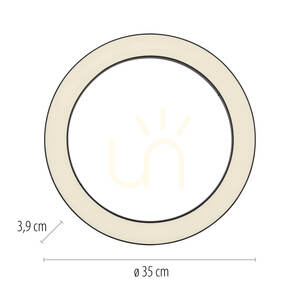 Plafon PURE LINES ROUND 6310-13 Antracyt 1xLED small 7