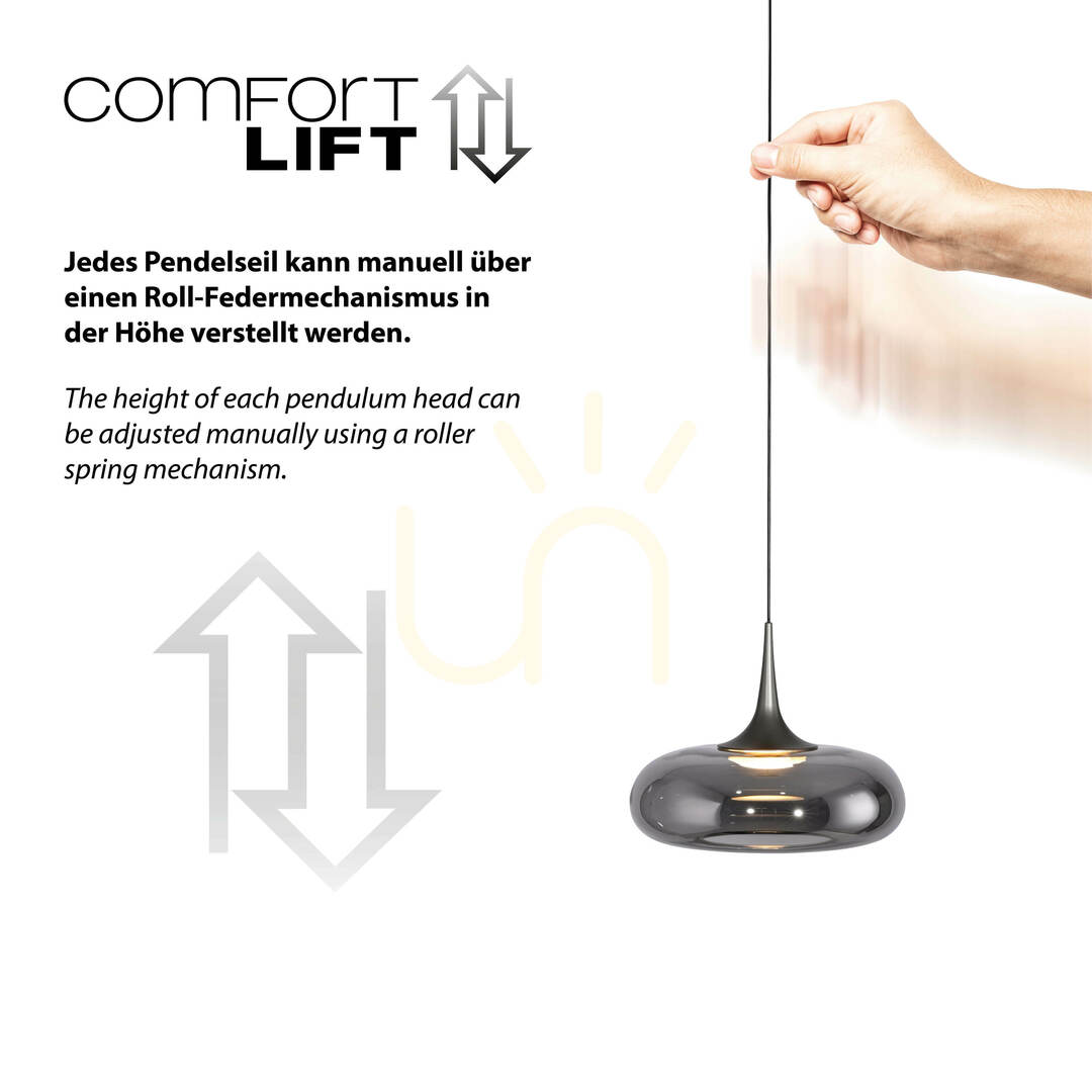 Wyświetl Lampa Wisząca POSH 15694-15 Szary 5xLED Lampa Wisząca POSH 15694-15 Szary 5xLED