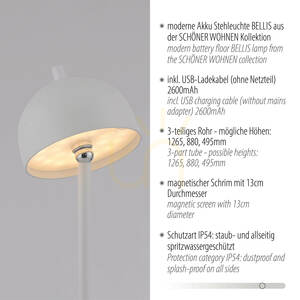 Lampa Podłogowa BELLIS 19245-16 Biały 1xLED small 5