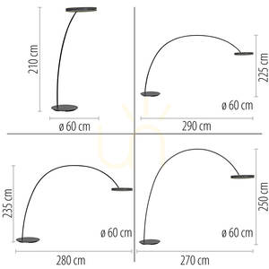 Lampa Podłogowa PURE LOOP-BOW 561-18 Czarny 2xLED 4 Lampa Podłogowa PURE LOOP-BOW 561-18 Czarny 2xLED small 4