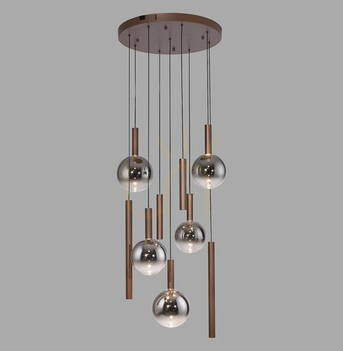 Sprawdź Lampa Wisząca BOWL 2287-23 Brązowy 9xLED