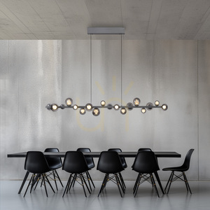 Lampa Wisząca PURE E-POPUP 2558-15 Szary 18xLED small 3