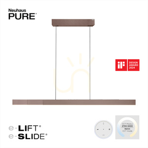 Lampa Wisząca PURE MOTO-RISE 2545-34 Brązowy 3xLED small 6