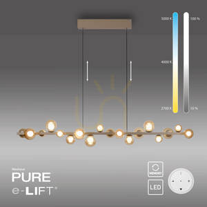 Lampa Wisząca PURE E-POPUP 2558-97 Brązowy 18xLED small 1
