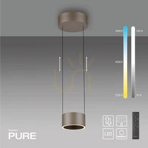 Lampa Wisząca PURE CLIPSE 2471-97 Brązowy 2xLED 1 Lampa Wisząca PURE CLIPSE 2471-97 Brązowy 2xLED small 1