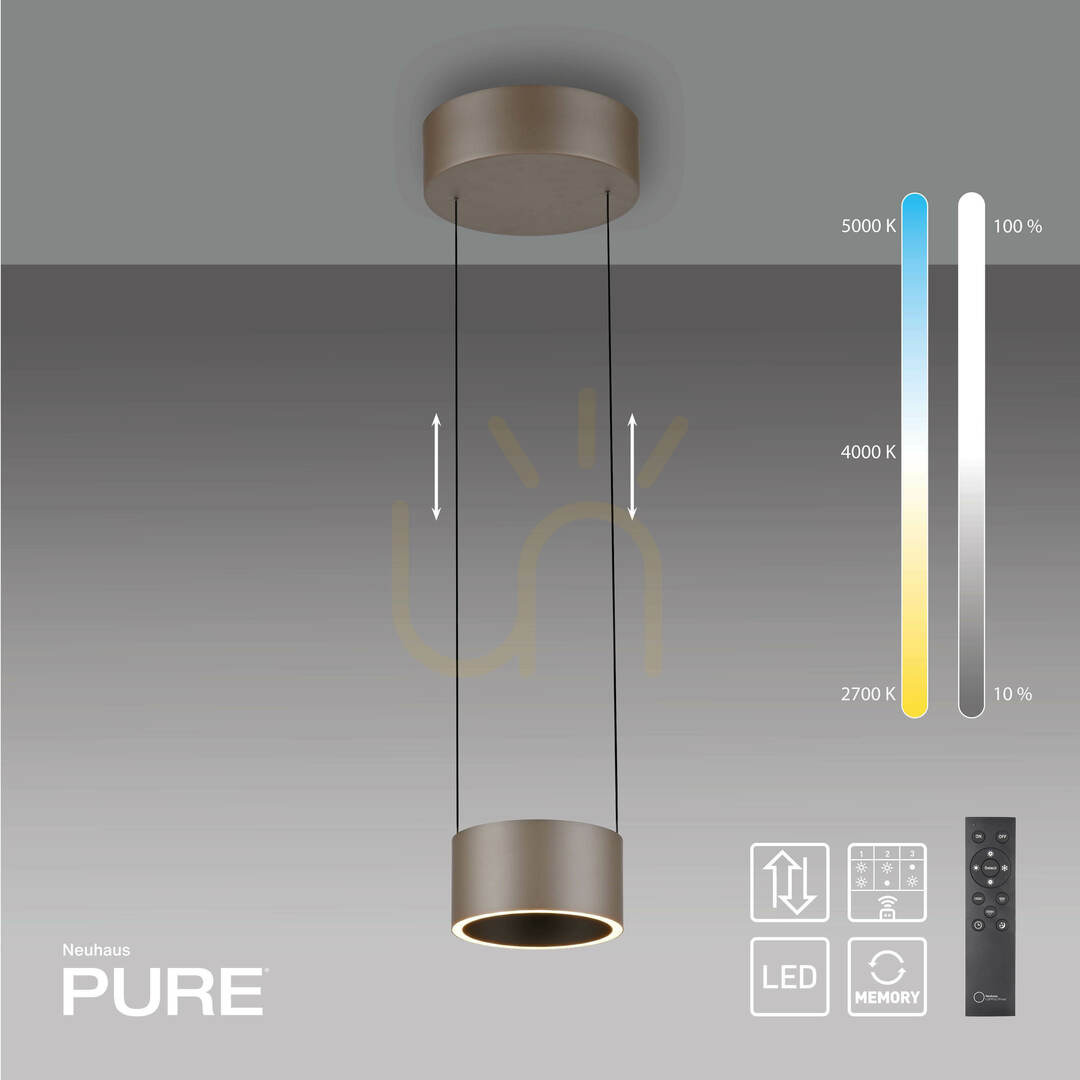 Zobacz Lampa Wisząca PURE CLIPSE 2471-97 Brązowy 2xLED Lampa Wisząca PURE CLIPSE 2471-97 Brązowy 2xLED