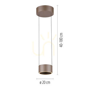 Lampa Wisząca PURE CLIPSE 2471-97 Brązowy 2xLED 9 Lampa Wisząca PURE CLIPSE 2471-97 Brązowy 2xLED small 9