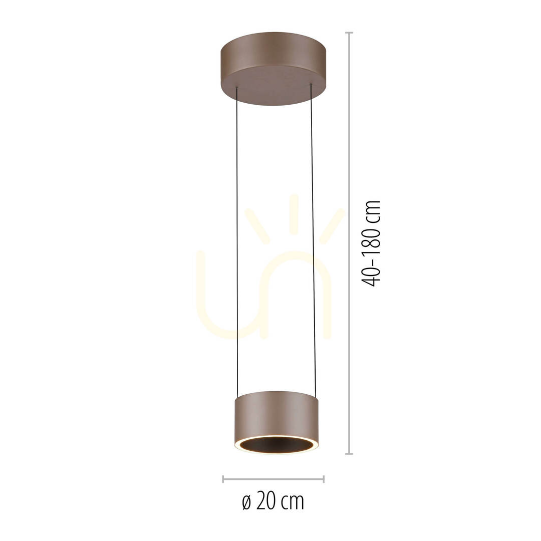 Pokaż Lampa Wisząca PURE CLIPSE 2471-97 Brązowy 2xLED Lampa Wisząca PURE CLIPSE 2471-97 Brązowy 2xLED