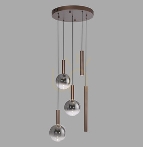 Lampa Wisząca BOWL 2285-23 Brązowy 5xLED small 0