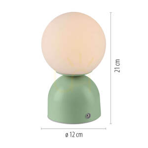 Lampa Stołowa RUDI 19218-43 Zielony 1xLED small 1