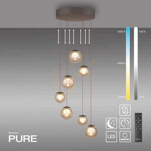 Lampa Wisząca PURE POPUP 2587-97 Brązowy 7xLED small 4