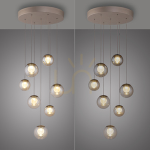 Lampa Wisząca PURE POPUP 2587-97 Brązowy 7xLED small 8