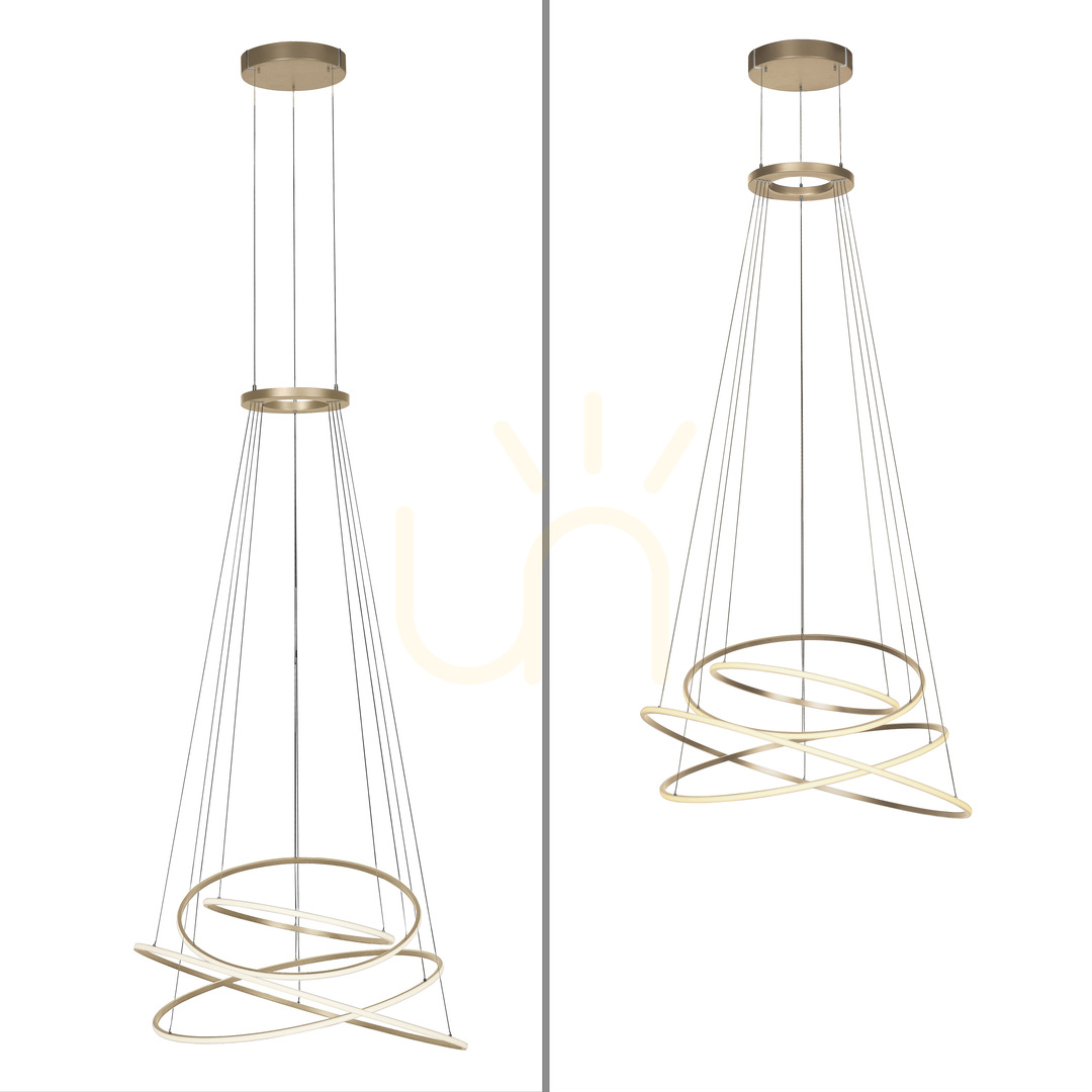Zobacz Lampa Wisząca PURE E-FLYING RINGS 2566-97 Brązowy 1xLED Lampa Wisząca PURE E-FLYING RINGS 2566-97 Brązowy 1xLED