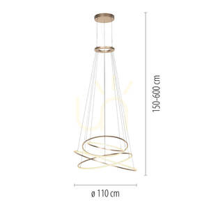 Lampa Wisząca PURE E-FLYING RINGS 2566-97 Brązowy 1xLED 2 Lampa Wisząca PURE E-FLYING RINGS 2566-97 Brązowy 1xLED small 2