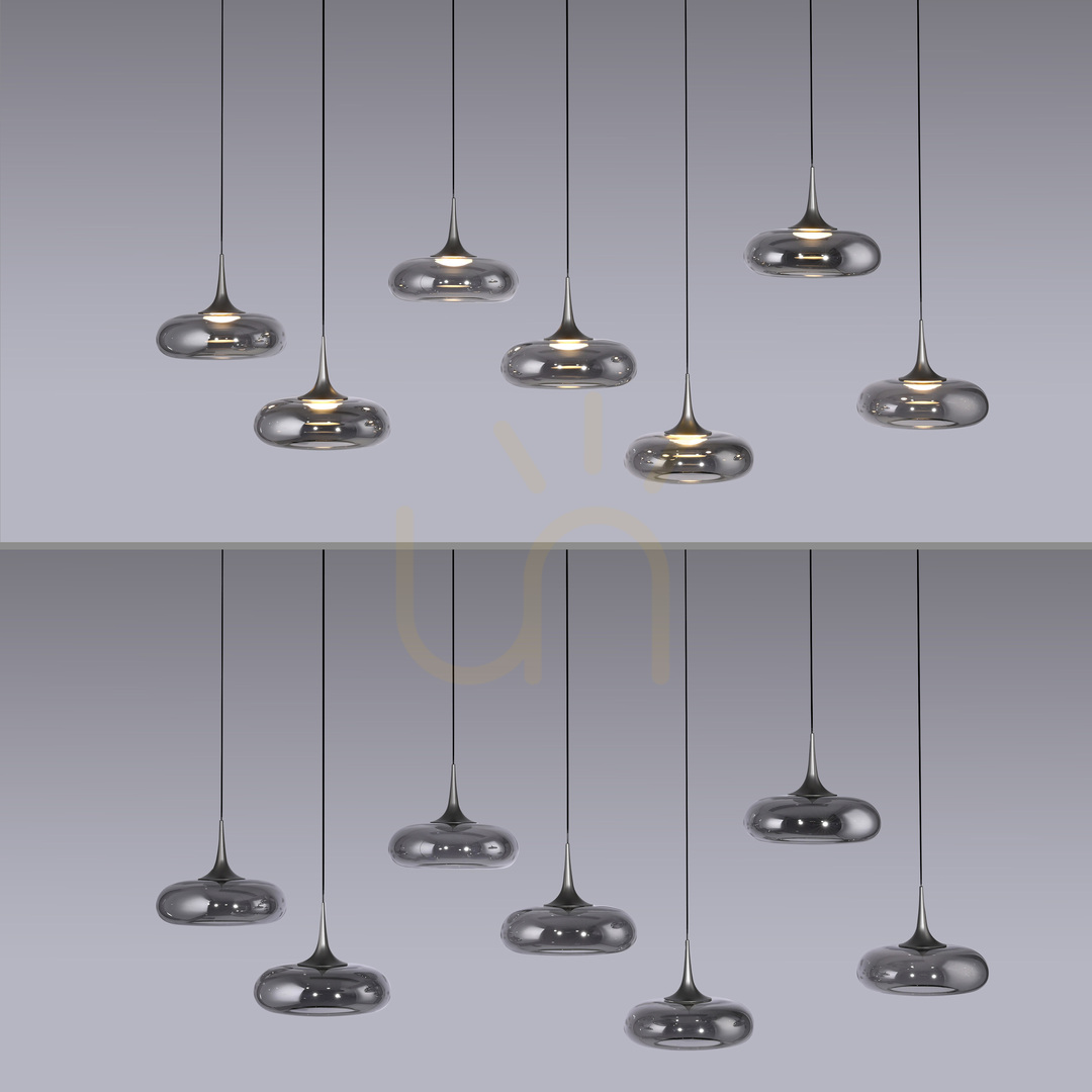 Sprawdź Lampa Wisząca POSH 15695-15 Szary 7xLED Lampa Wisząca POSH 15695-15 Szary 7xLED