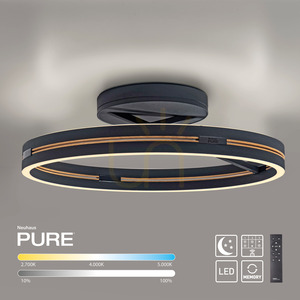 Plafon PURE LOOP 6552-18 Czarny 2xLED small 5