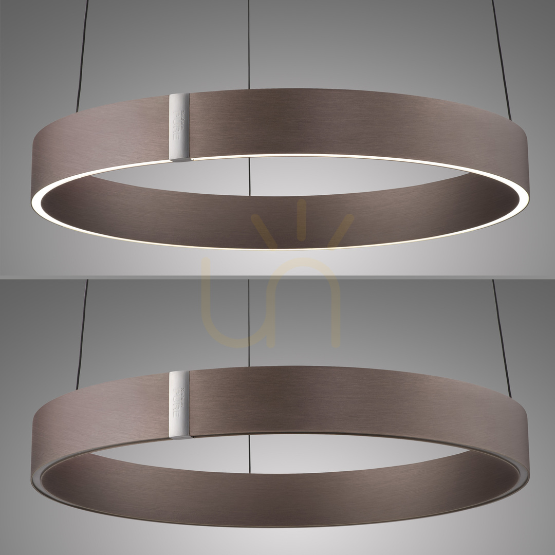 Zobacz Lampa Wisząca PURE E-CLIPSE 2560-34 Brązowy 2xLED Lampa Wisząca PURE E-CLIPSE 2560-34 Brązowy 2xLED