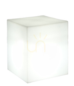 Stolik Ogrodowy CUBY 3195 Biały 1xLED 1 Stolik Ogrodowy CUBY 3195 Biały 1xLED small 1