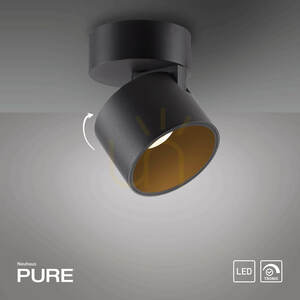 Plafon PURE CUP 6226-18 Czarny 1xLED small 1