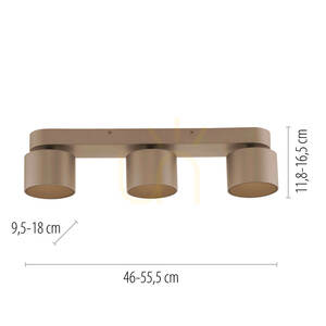 Plafon PURE CUP 6227-97 Brązowy 3xLED 8 Plafon PURE CUP 6227-97 Brązowy 3xLED small 8