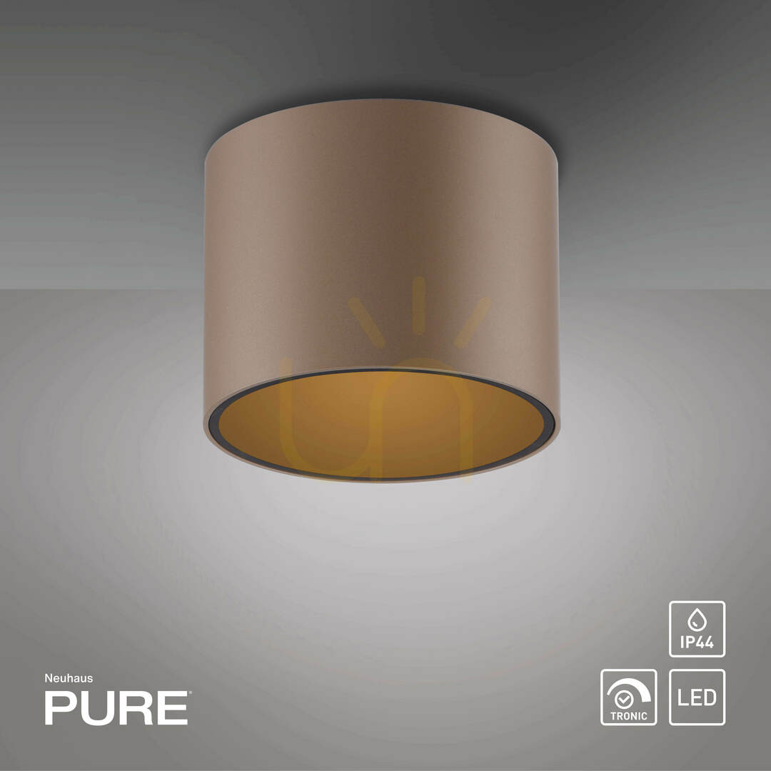 Zobacz Plafon PURE POINT 6761-97 Brązowy 1xLED Plafon PURE POINT 6761-97 Brązowy 1xLED