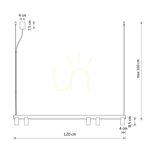 Sprawdź Lampa Wisząca FOURTY LINE LED 1200 12407 Nowodvorski
