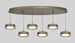 Lampa wisząca szóstka owalna VALENSOLE  brąz 7062-621 Aviano small 1