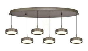 Lampa wisząca szóstka owalna VALENSOLE  brąz 7062-621 Aviano small 4