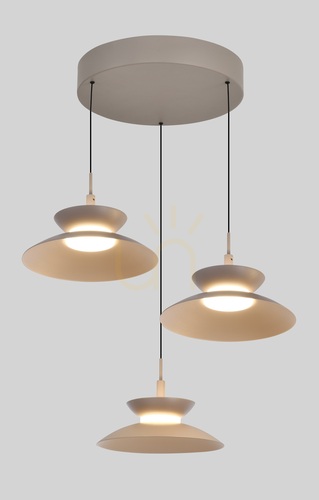 Sprawdź Lampa wisząca trójka okrągła GUBBIO kaszmirowa 5060-313 Aviano
