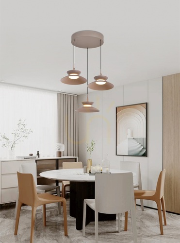 Sprawdź Lampa wisząca trójka okrągła GUBBIO kaszmirowa 5060-313 Aviano