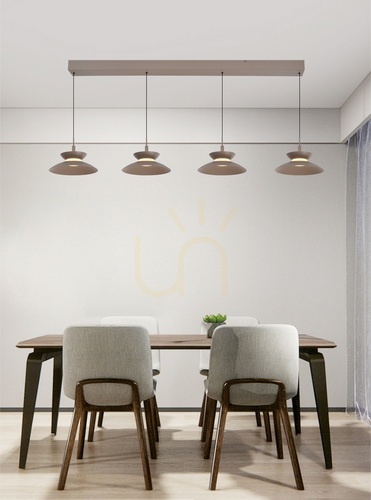 Sprawdź Lampa wisząca czwórka prosta GUBBIO kaszmirowa 7060-413 Aviano