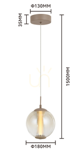 Lampa wisząca jedynka ORLEANS kaszmirowa 6041-113 Aviano small 4
