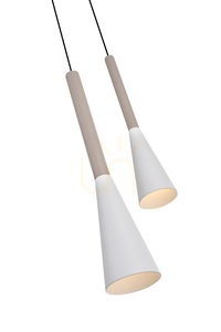 Lampa wisząca piątka prosta TROMPTO kaszmirowa 7050-524 Aviano small 2