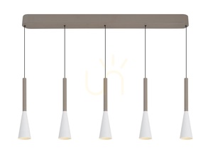 Lampa wisząca piątka prosta TROMPTO kaszmirowa 7050-524 Aviano small 7